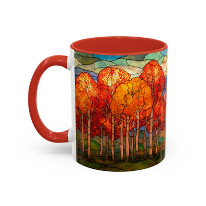 Autumn Stained Glass Effect  Coffee Mug