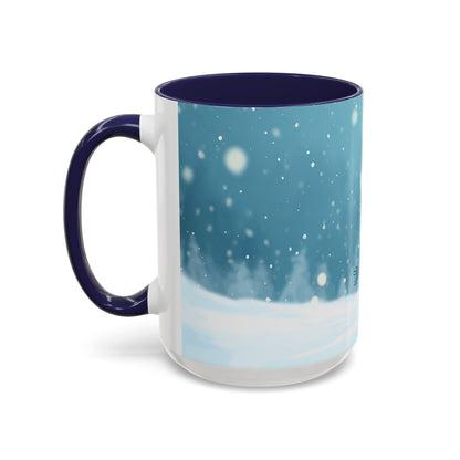 Winter Snowman Accent Coffee Ceramic Mug