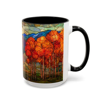 Autumn Stained Glass Effect  Coffee Mug