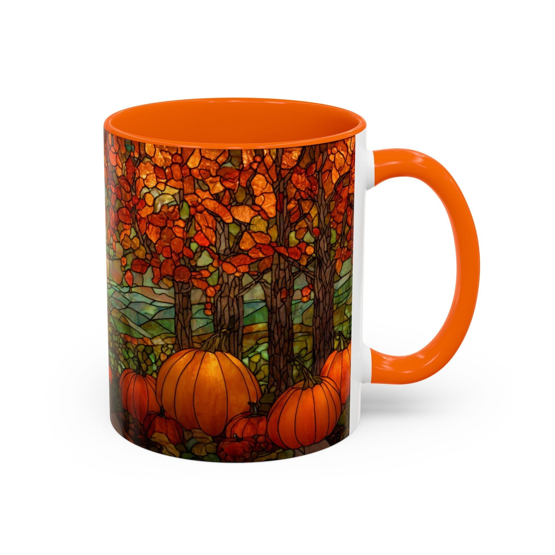 Fall Pumpkin Stained Glass