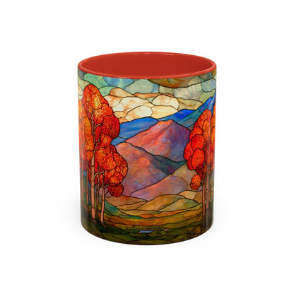 Autumn Stained Glass Effect  Coffee Mug