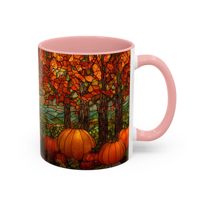 Fall Pumpkin Stained Glass