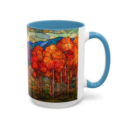 Autumn Stained Glass Effect  Coffee Mug