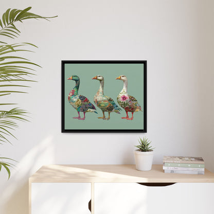 Dopamine Goose Framed Canvas Wall Art