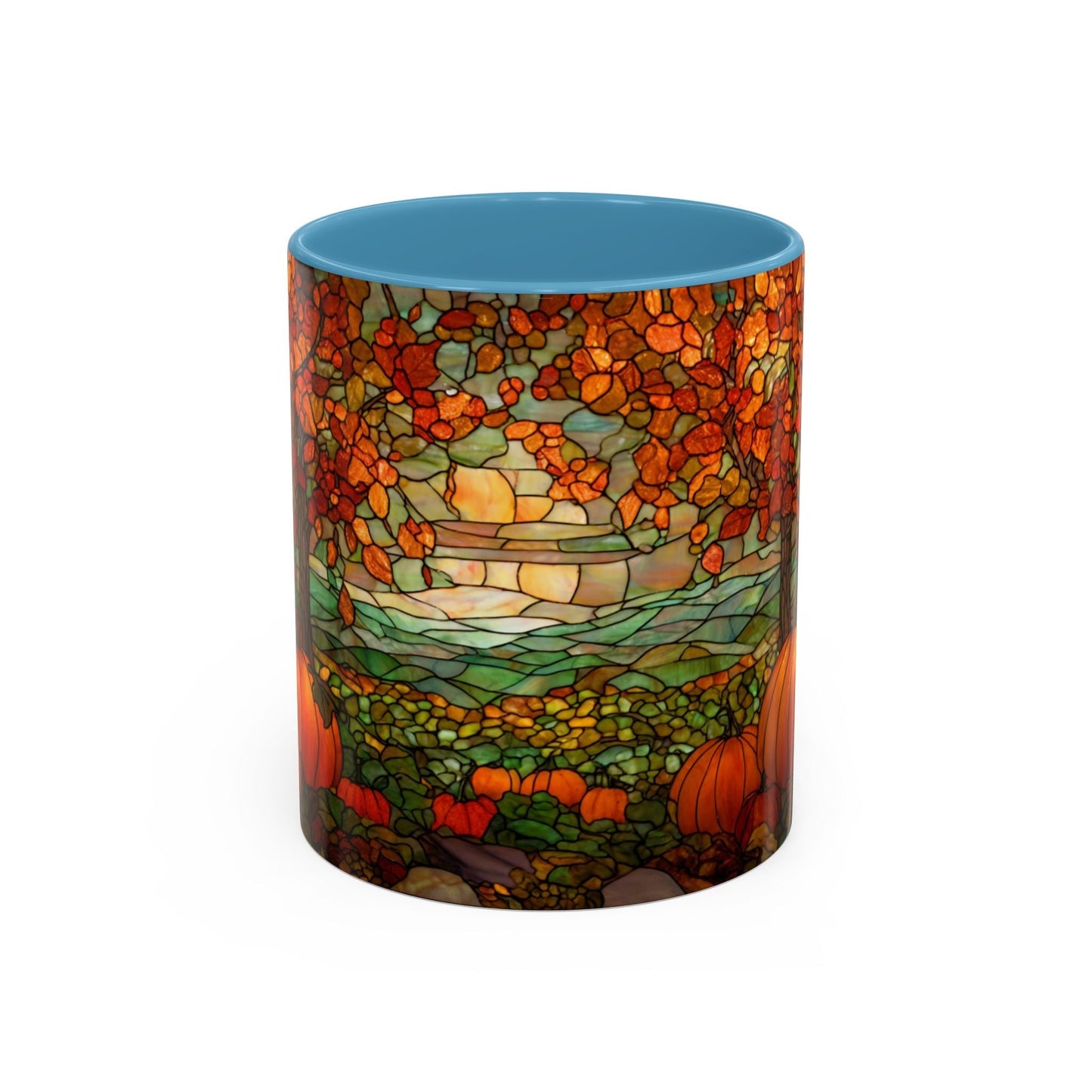 Fall Pumpkin Stained Glass