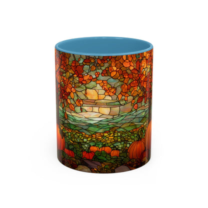 Fall Pumpkin Stained Glass