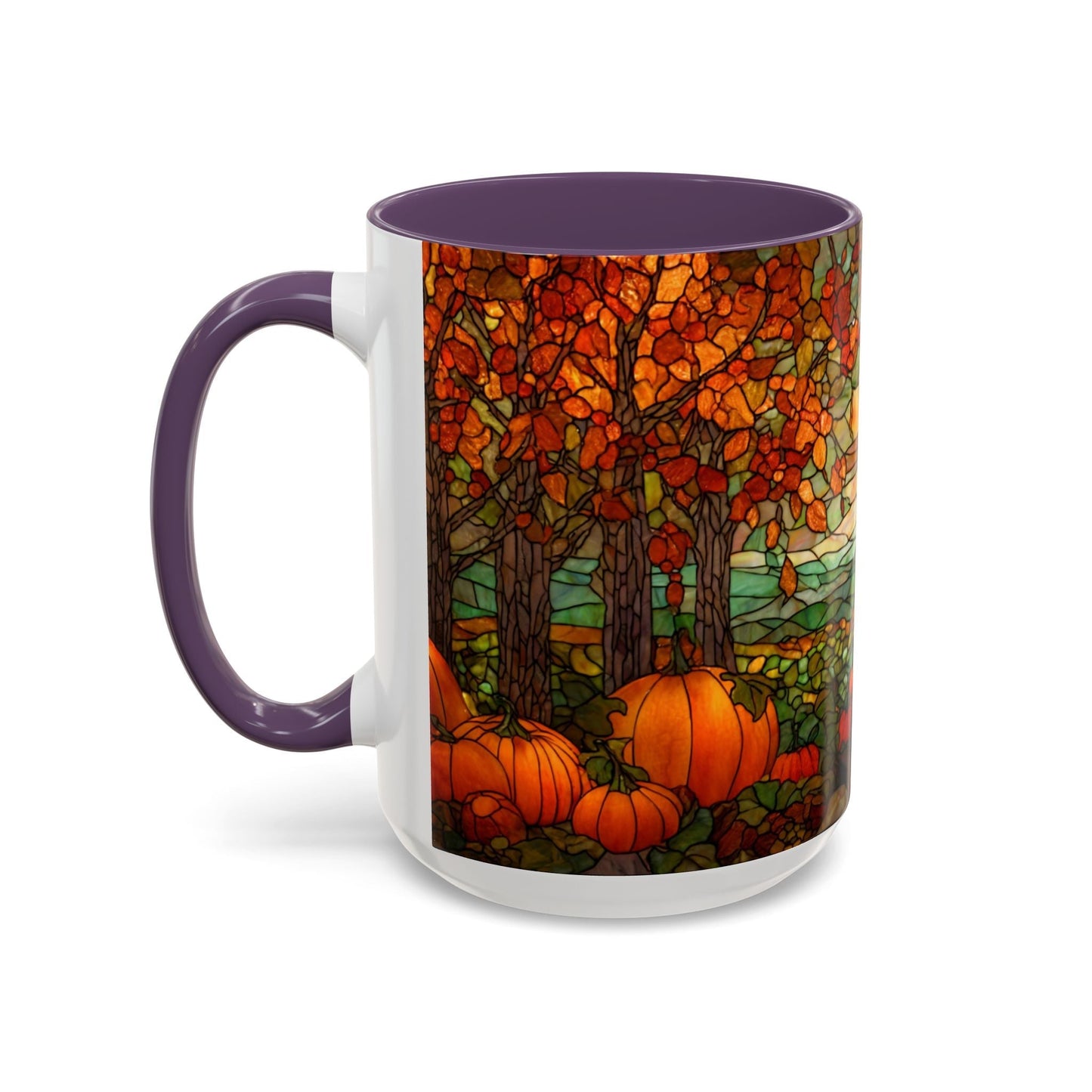 Fall Pumpkin Stained Glass