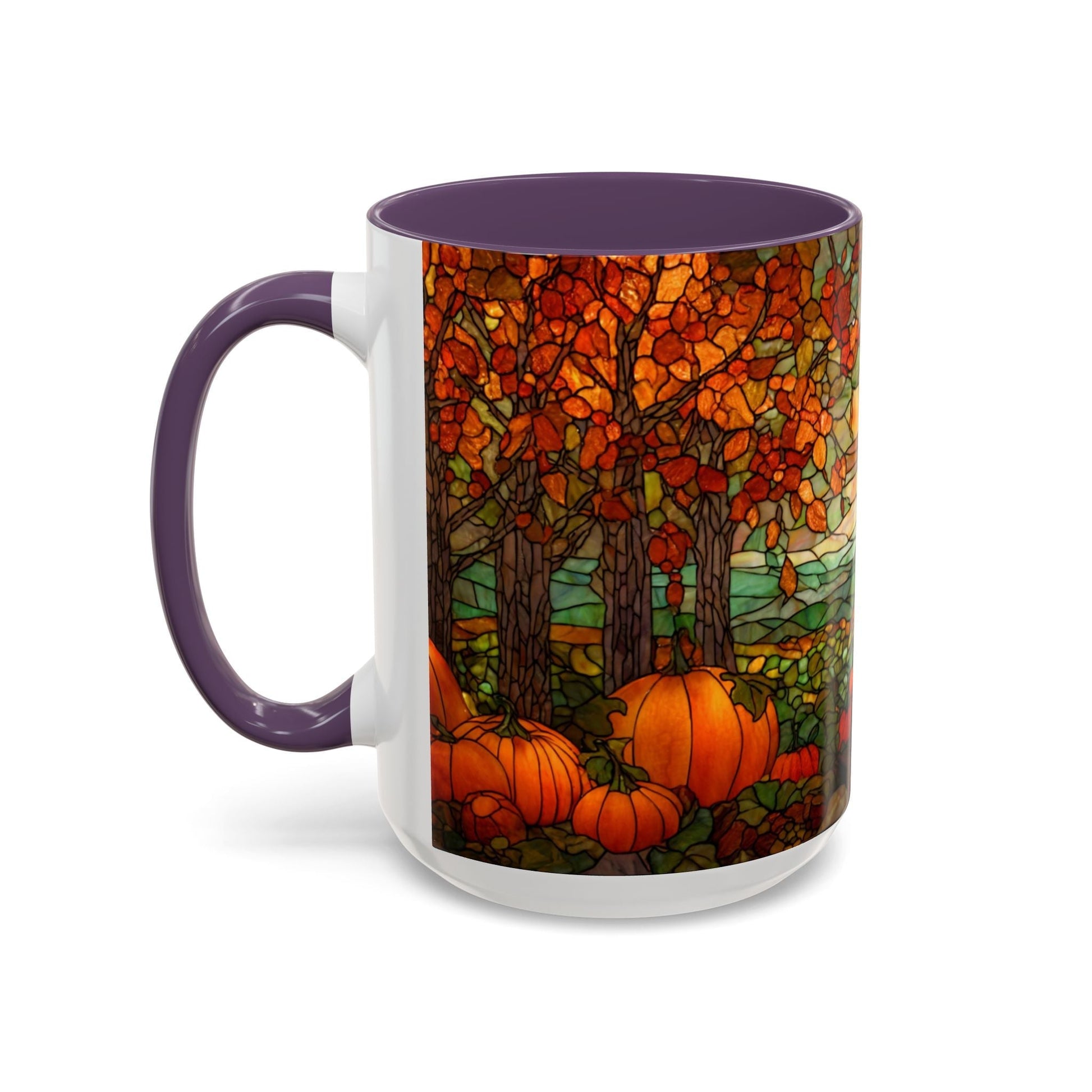 Fall Pumpkin Stained Glass