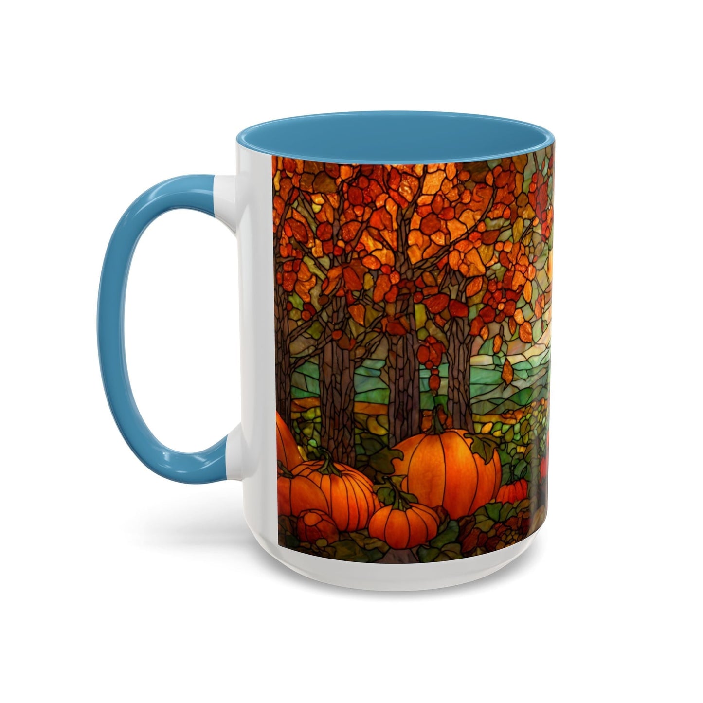 Fall Pumpkin Stained Glass