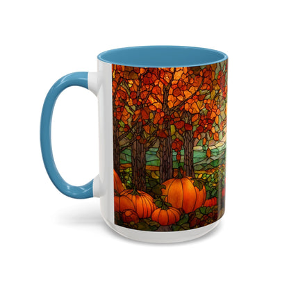 Fall Pumpkin Stained Glass