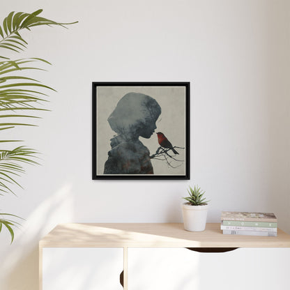 Child And Bird Silhouette