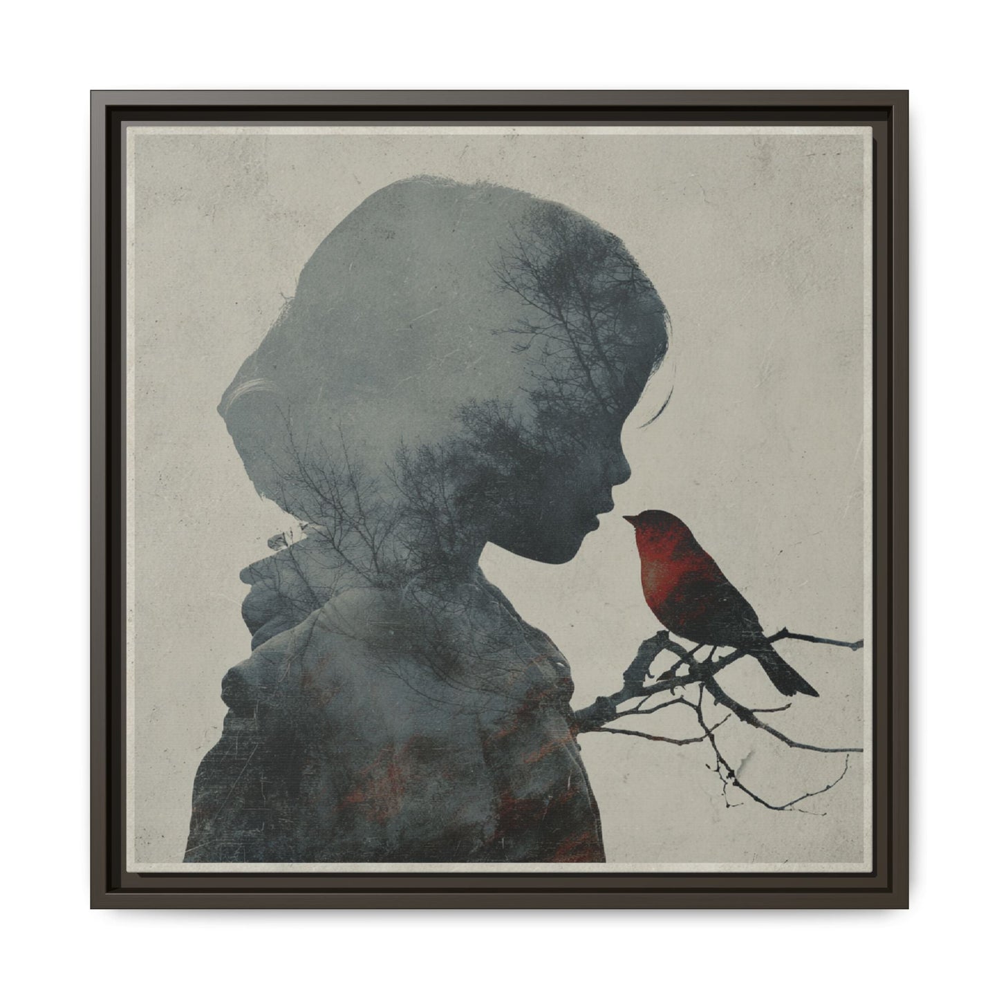 Child And Bird Silhouette