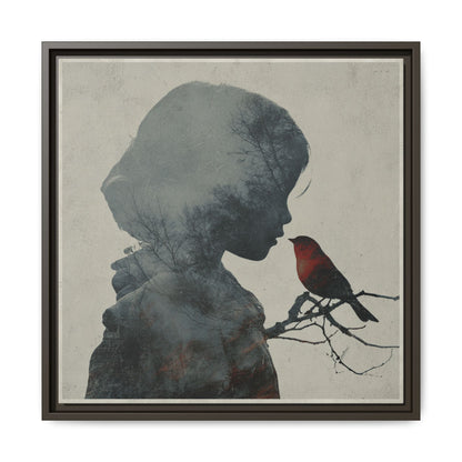 Child And Bird Silhouette