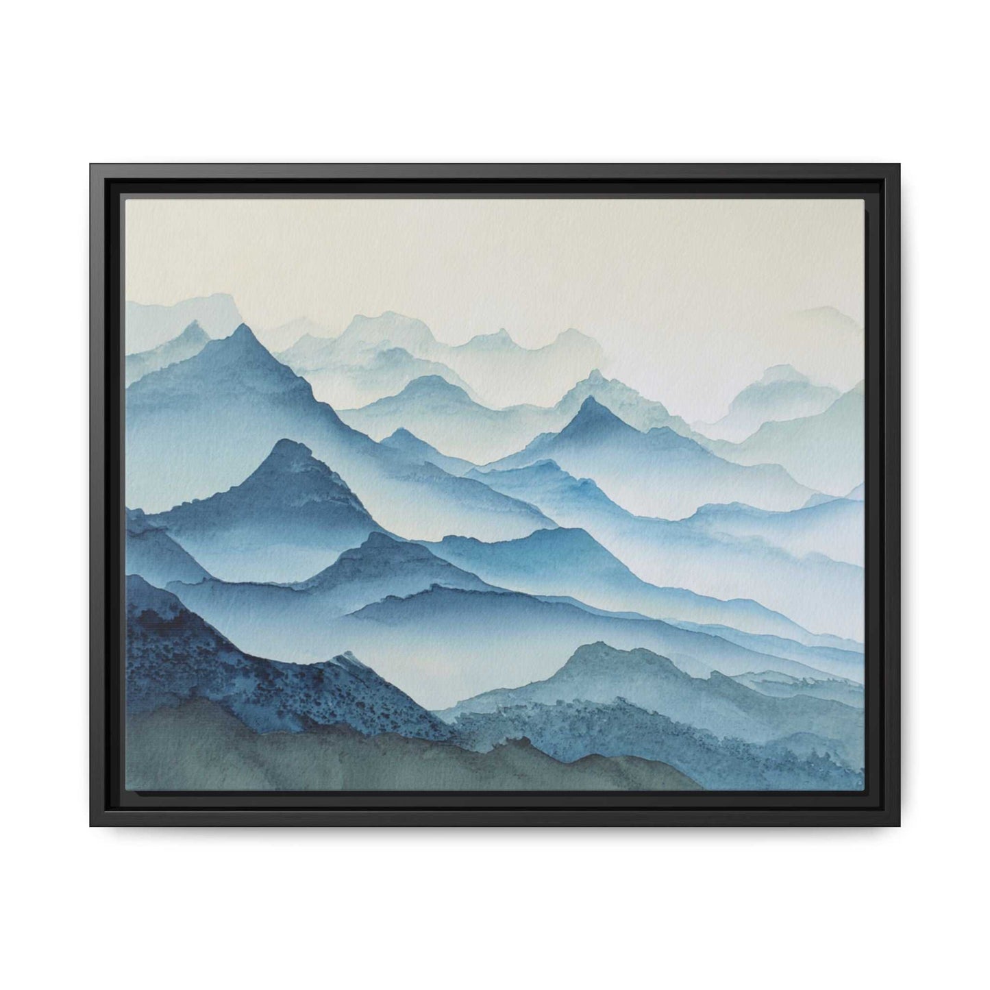Abstract Mountains Framed Canvas Wall Art