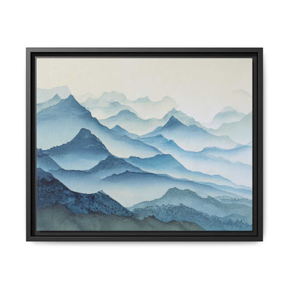 Abstract Mountains Framed Canvas Wall Art