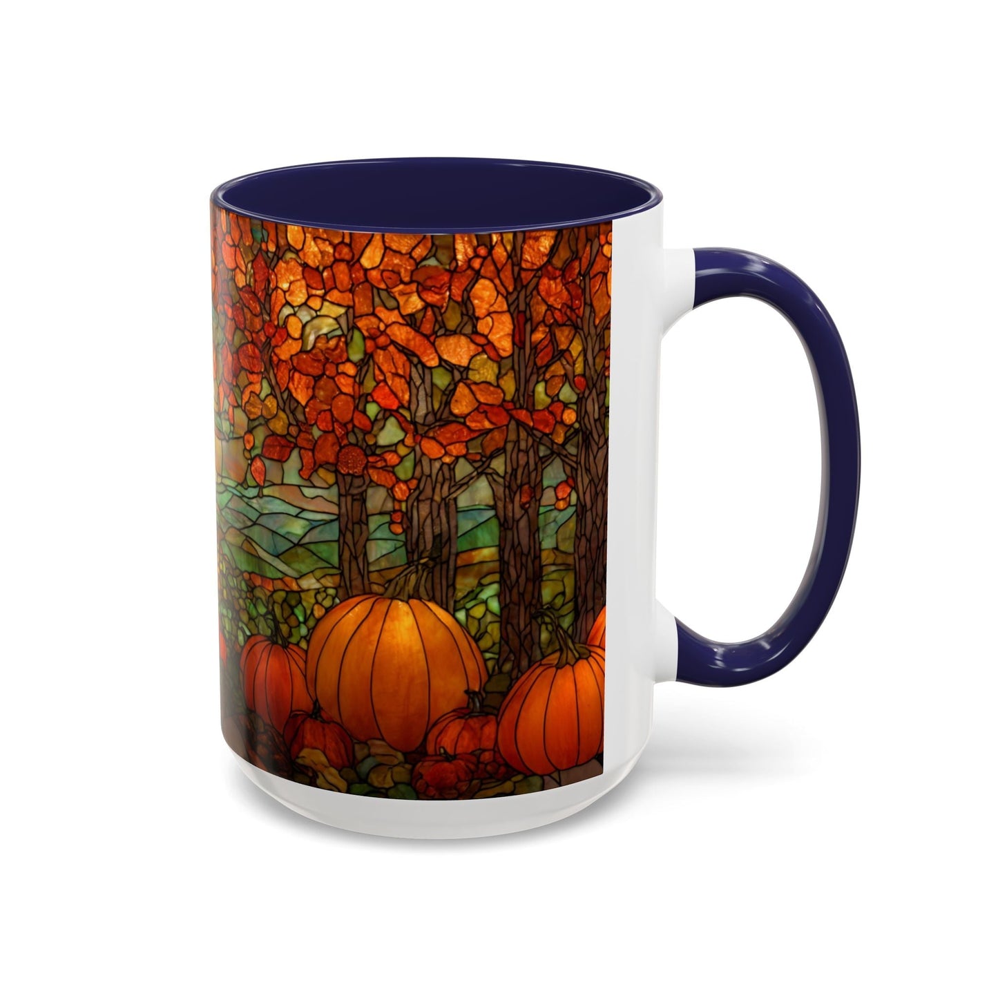 Fall Pumpkin Stained Glass