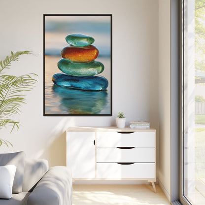 Stone Framed Canvas Wall Art