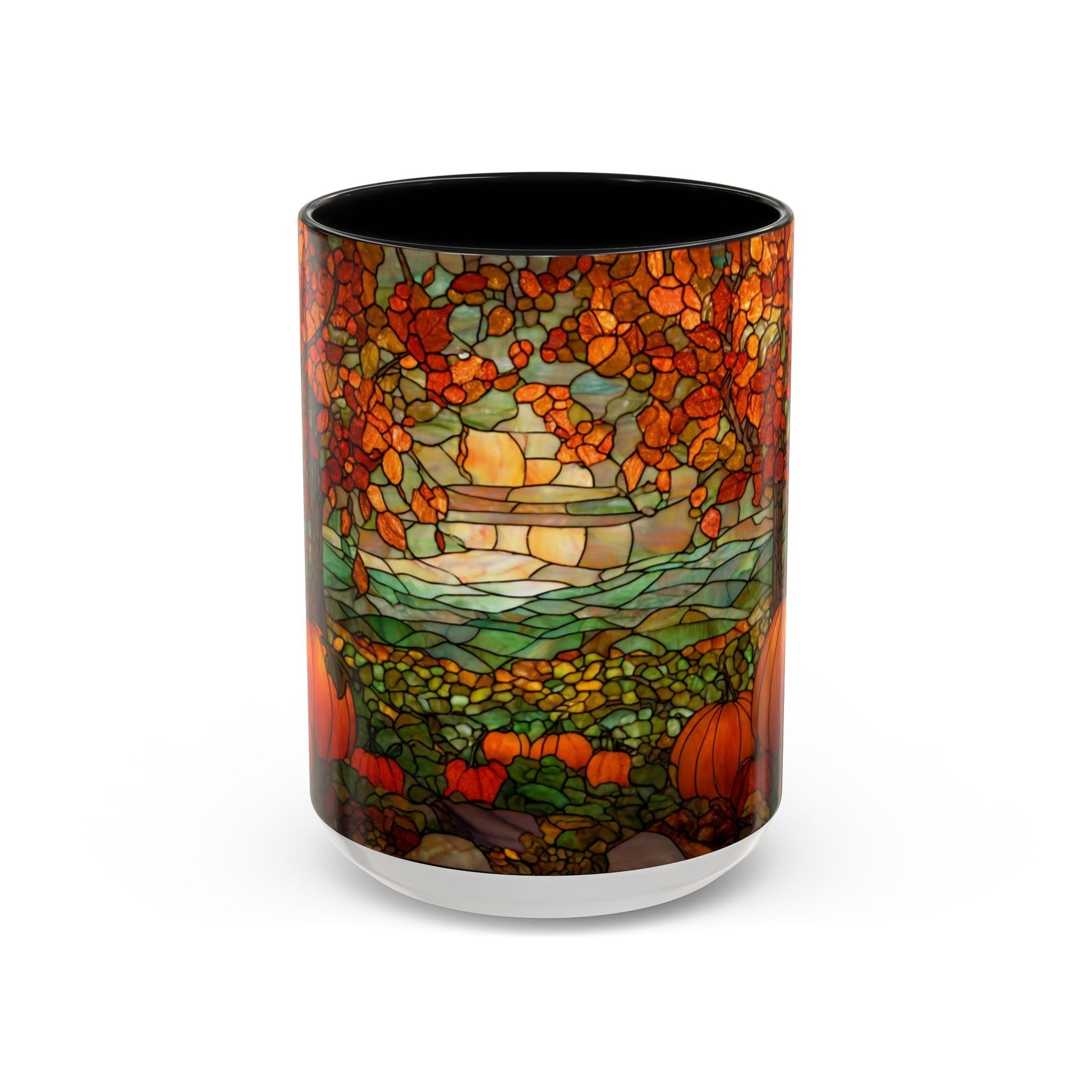 Fall Pumpkin Stained Glass