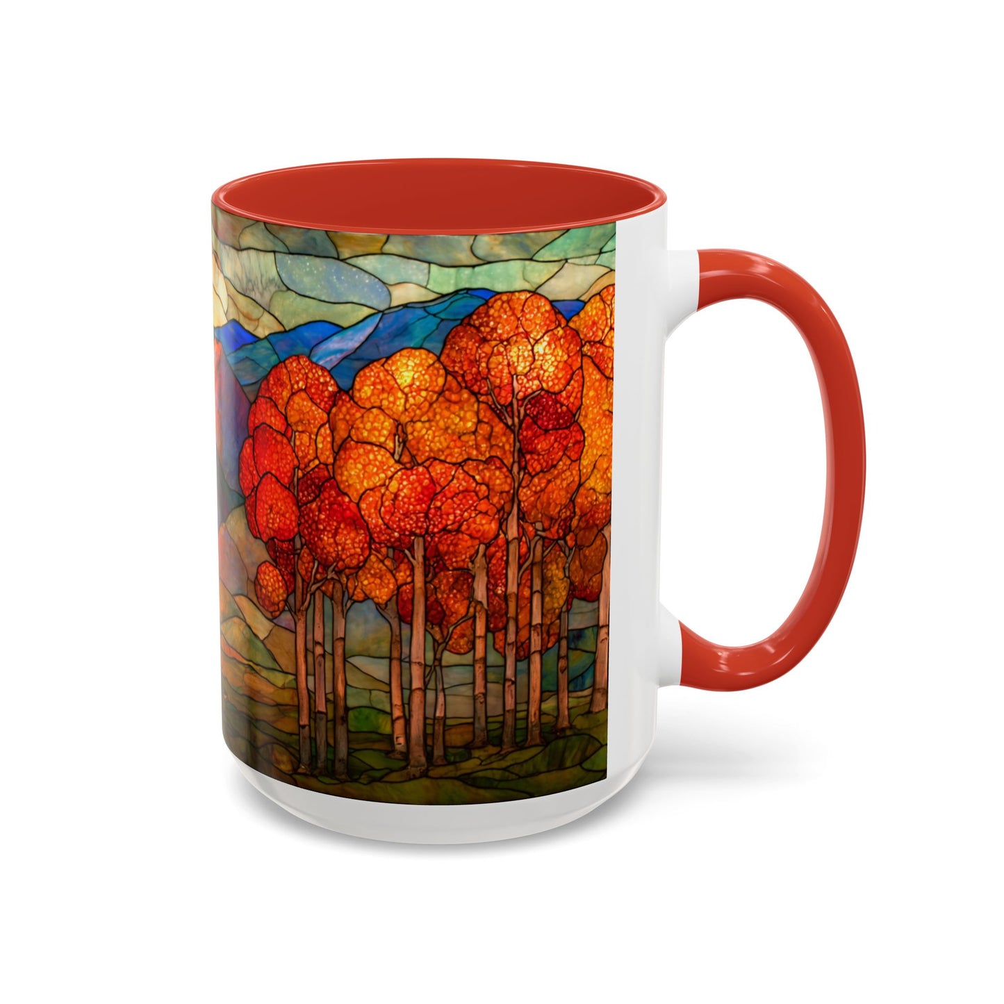 Autumn Stained Glass Effect  Coffee Mug