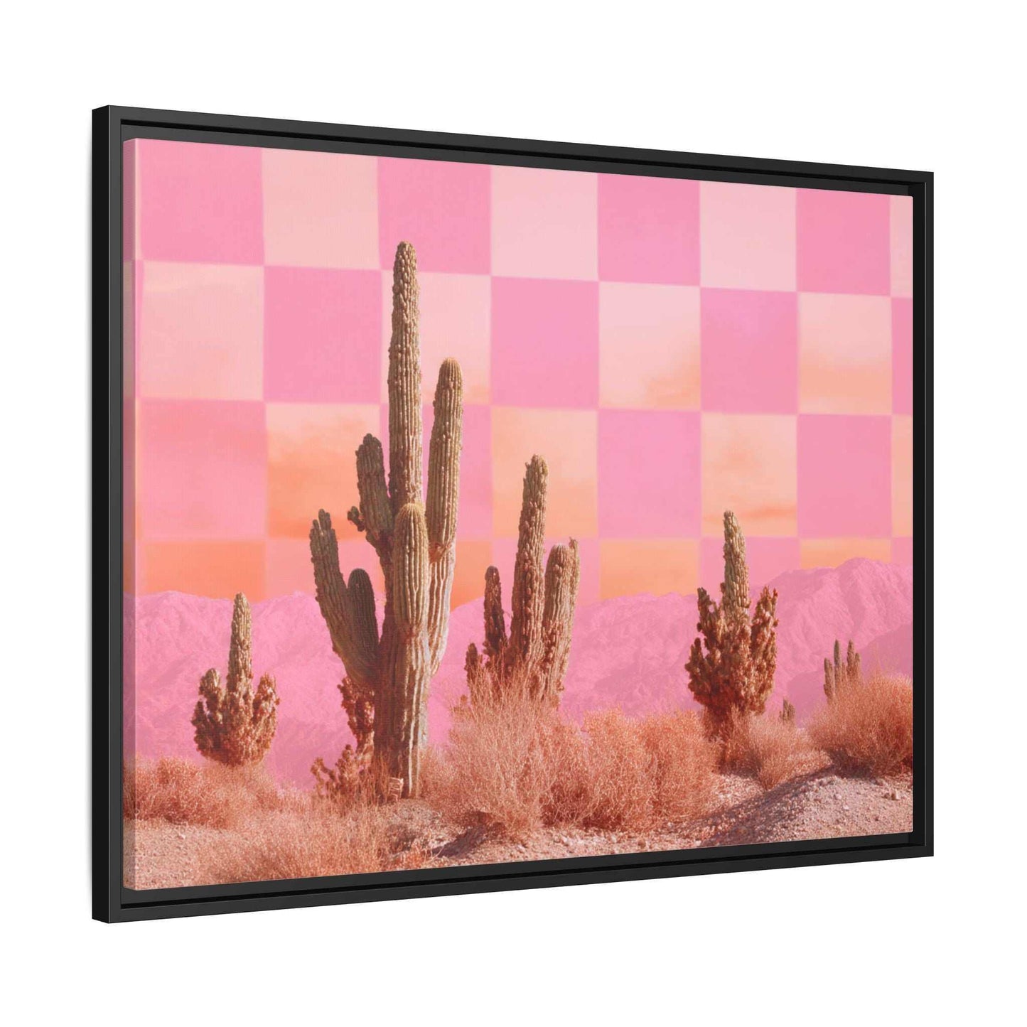 Pink Checkered Desert