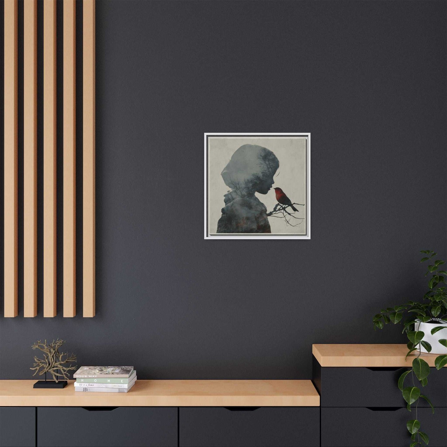 Child And Bird Silhouette