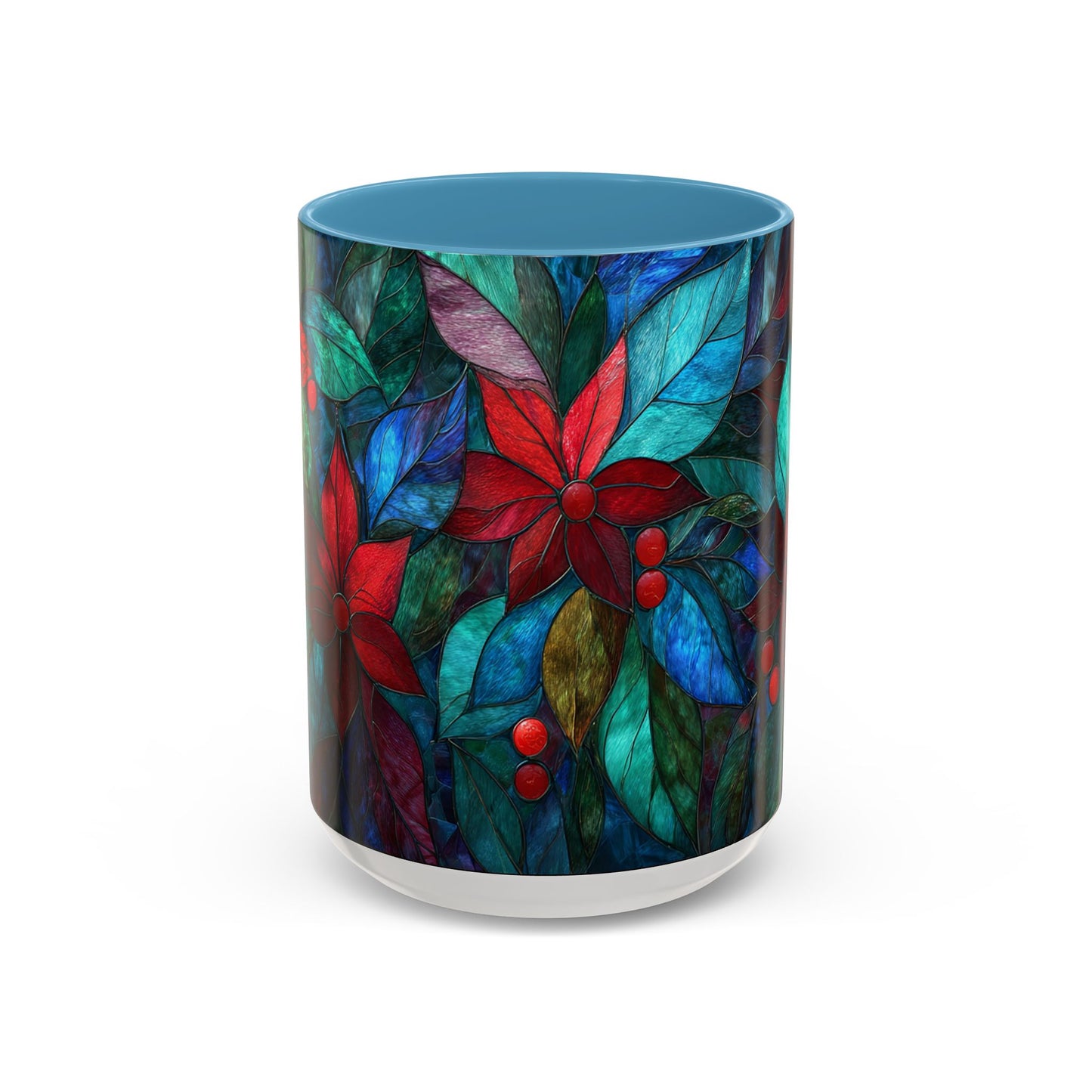 Christmas Poinsettia Floral Coffee Ceramic Mug