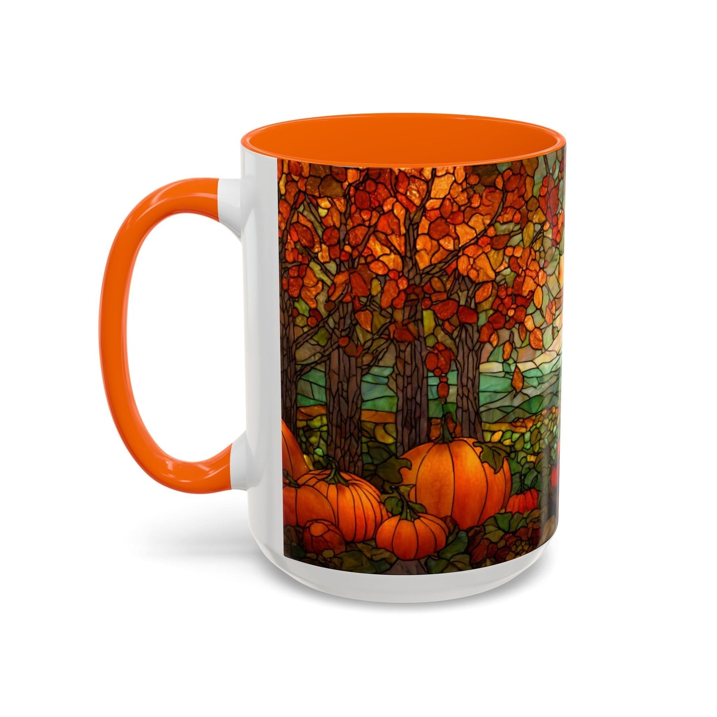 Fall Pumpkin Stained Glass