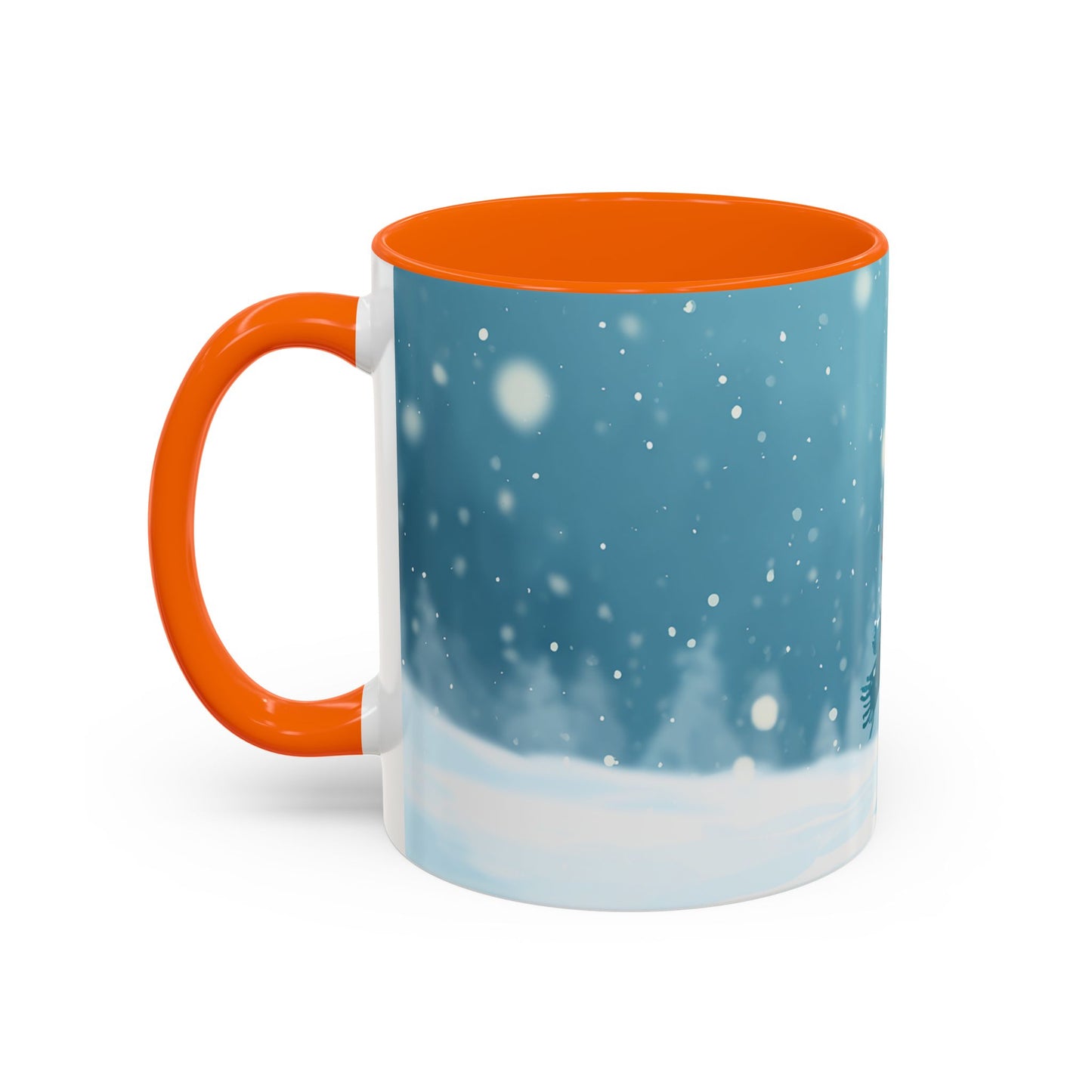 Winter Snowman Accent Coffee Ceramic Mug