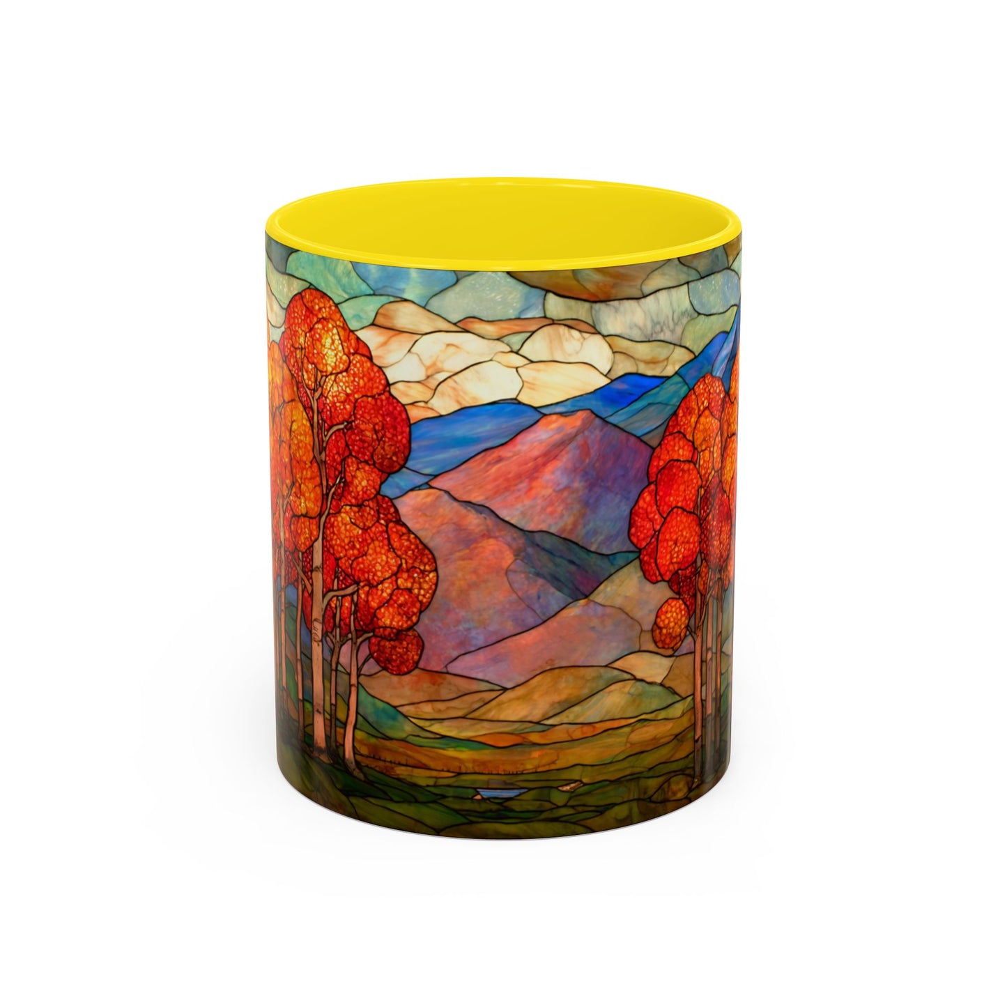 Autumn Stained Glass Effect  Coffee Mug