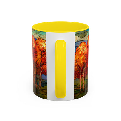 Autumn Stained Glass Effect  Coffee Mug