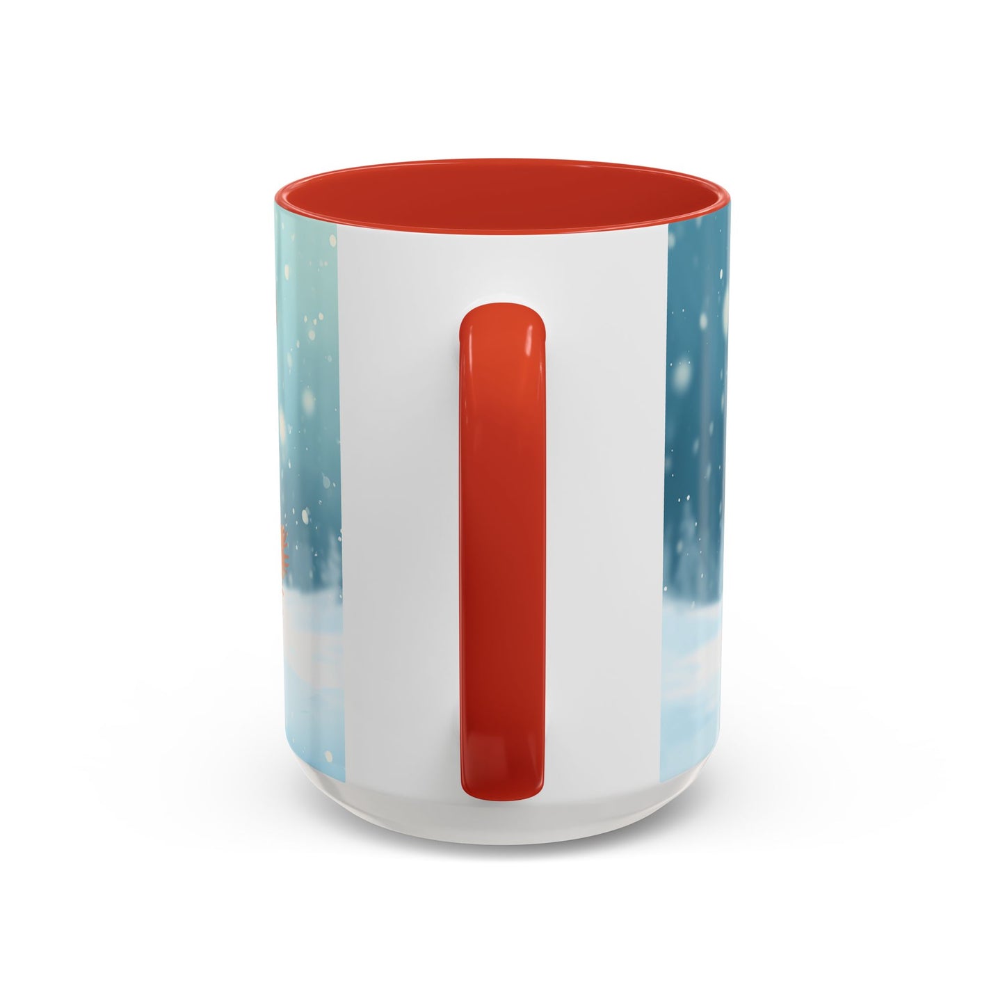 Winter Snowman Accent Coffee Ceramic Mug