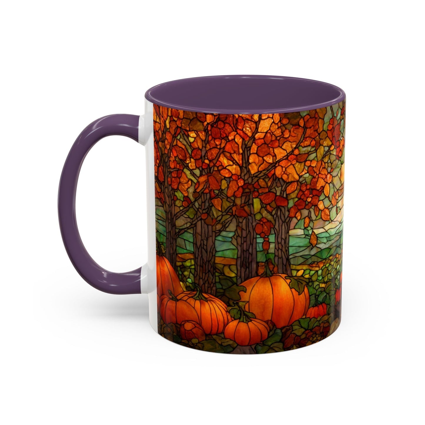 Fall Pumpkin Stained Glass