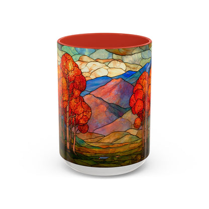Autumn Stained Glass Effect  Coffee Mug