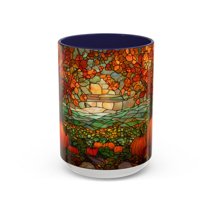 Fall Pumpkin Stained Glass