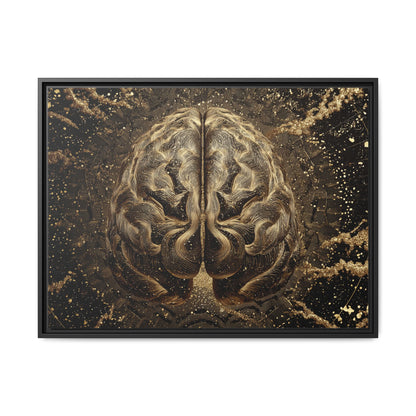 Brain Abstract Framed Canvas Wall Art