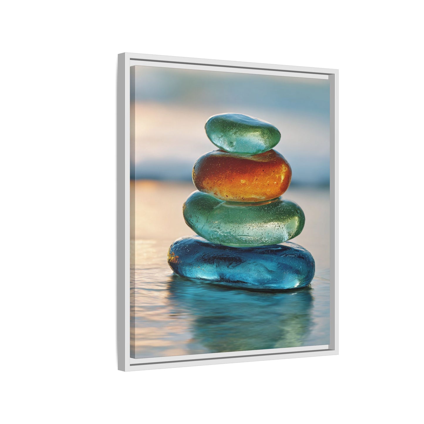 Stone Framed Canvas Wall Art
