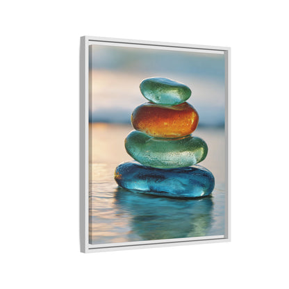 Stone Framed Canvas Wall Art