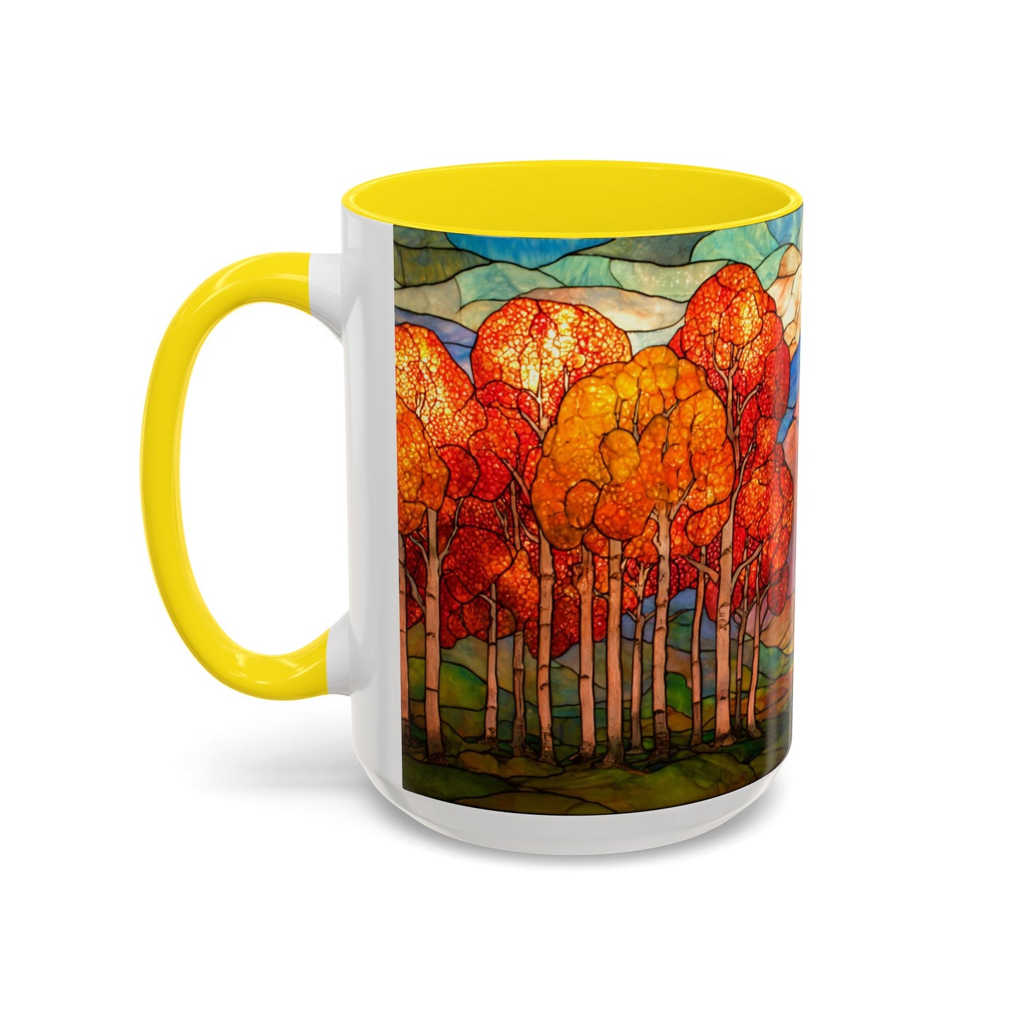 Autumn Stained Glass Effect  Coffee Mug