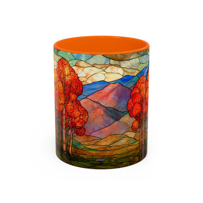 Autumn Stained Glass Effect  Coffee Mug