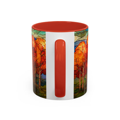 Autumn Stained Glass Effect  Coffee Mug