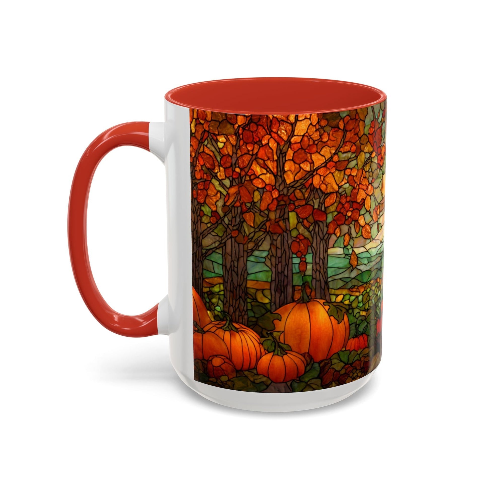 Fall Pumpkin Stained Glass