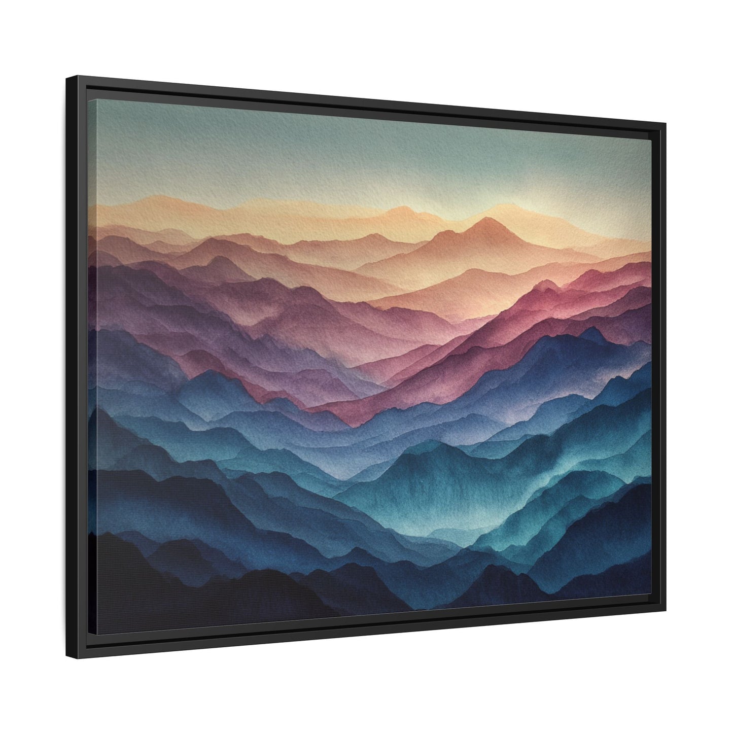 Abstract Mountains Framed Canvas Wall Art