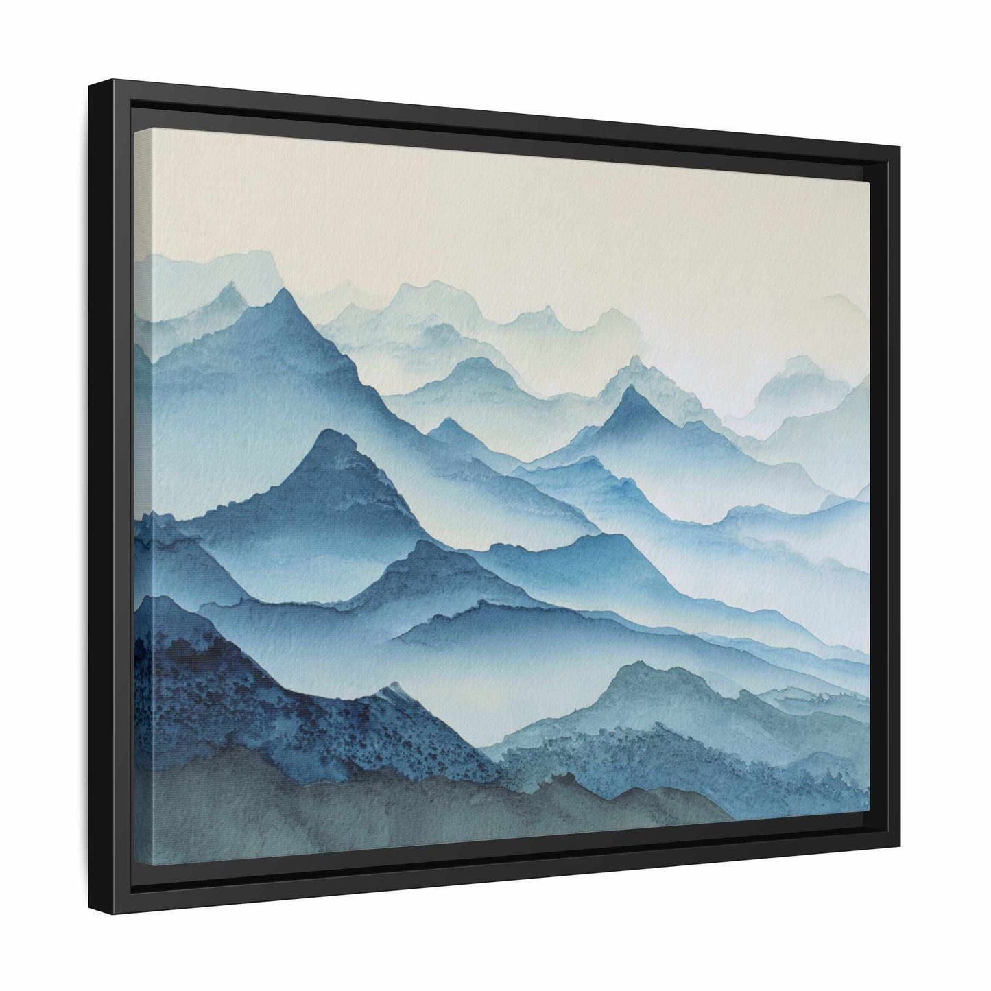 Abstract Mountains Framed Canvas Wall Art