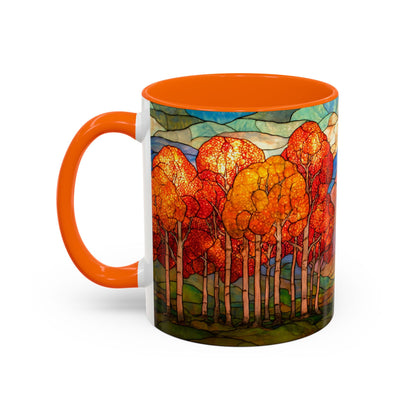Autumn Stained Glass Effect  Coffee Mug