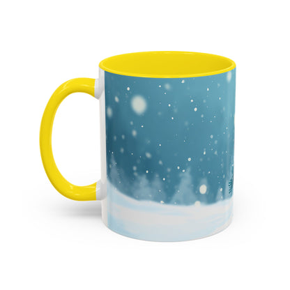 Winter Snowman Accent Coffee Ceramic Mug
