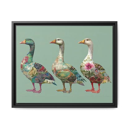 Dopamine Goose Framed Canvas Wall Art