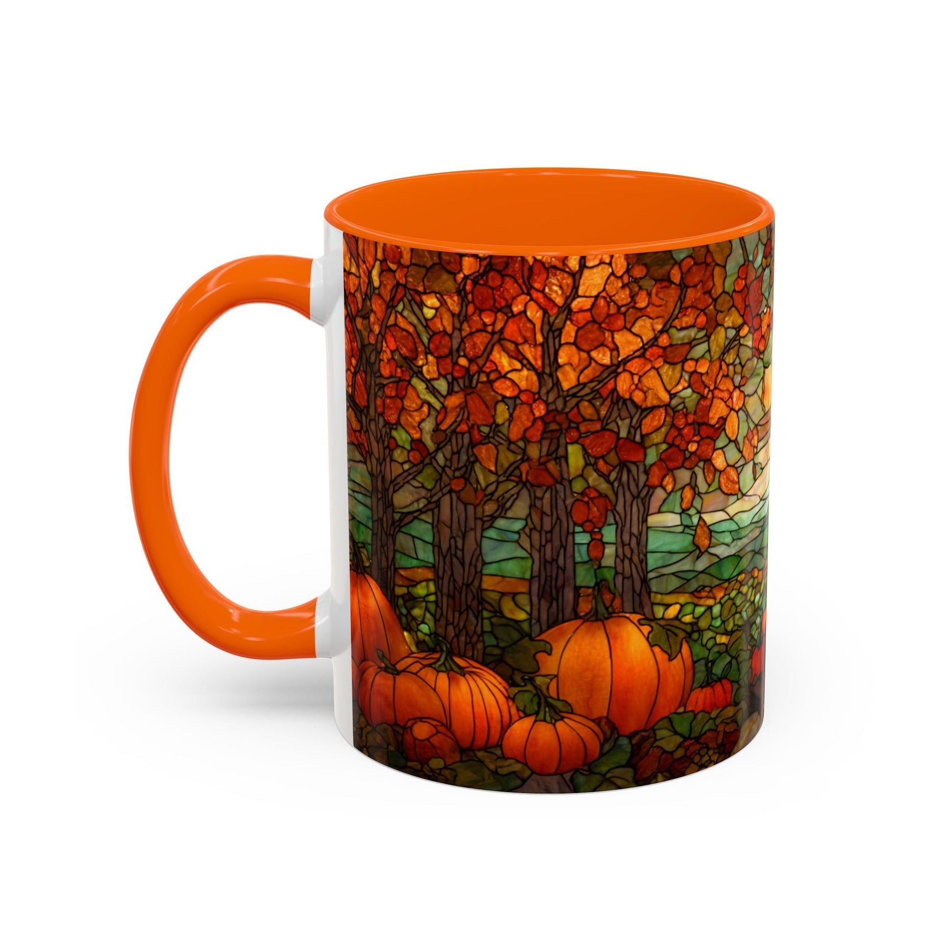 Fall Pumpkin Stained Glass