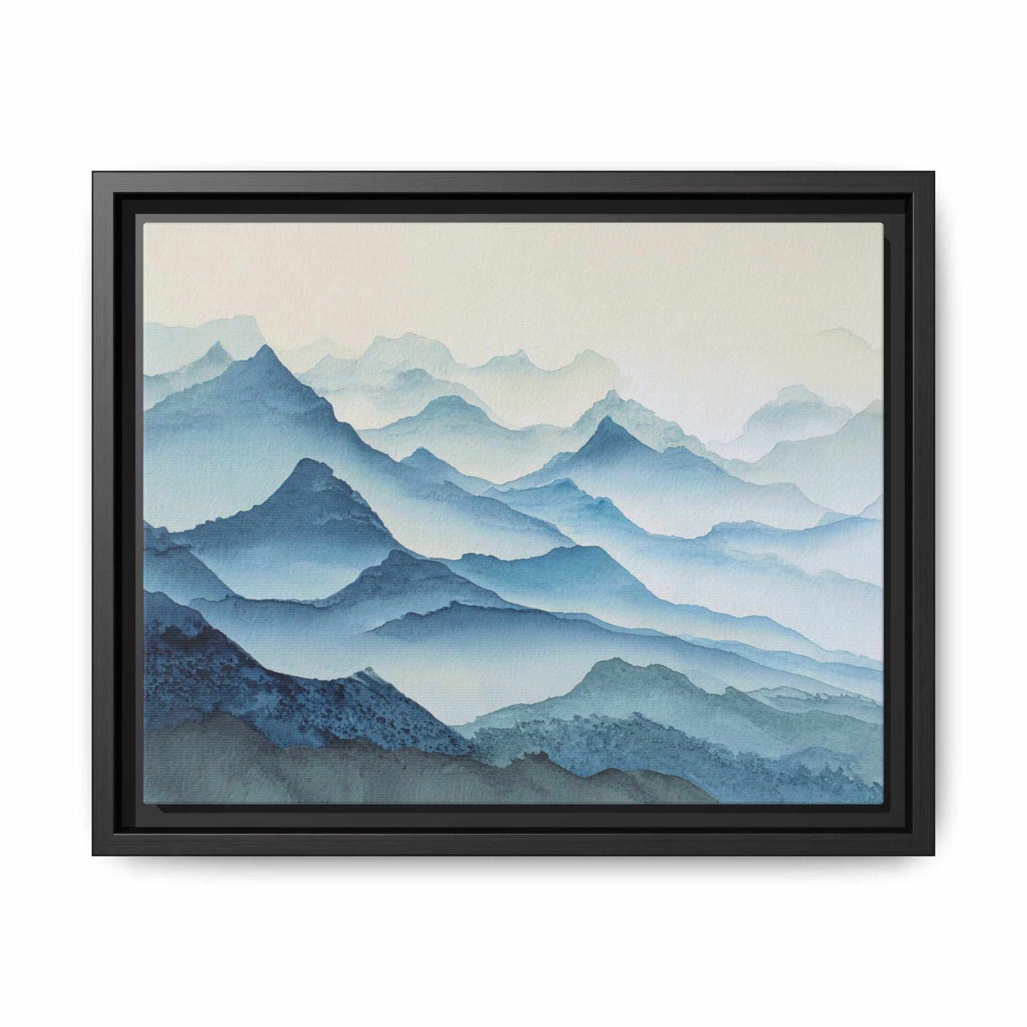 Abstract Mountains Framed Canvas Wall Art