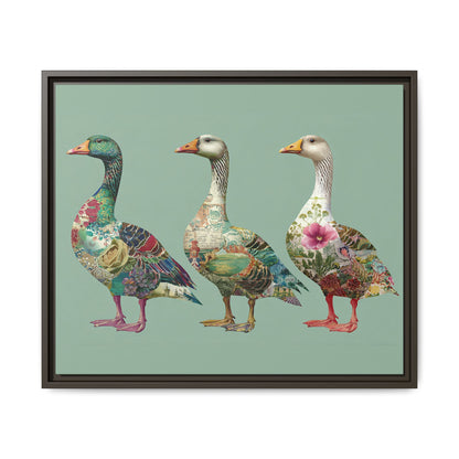 Dopamine Goose Framed Canvas Wall Art
