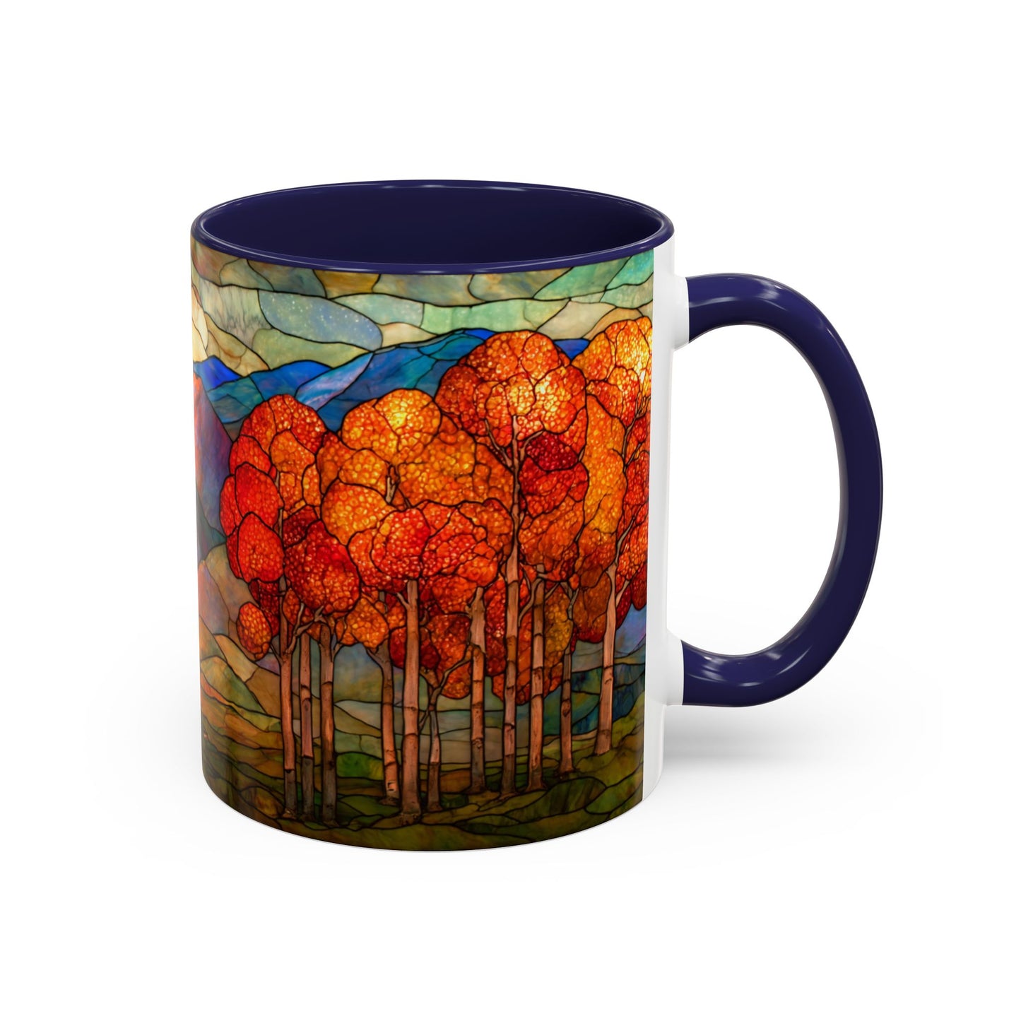 Autumn Stained Glass Effect  Coffee Mug